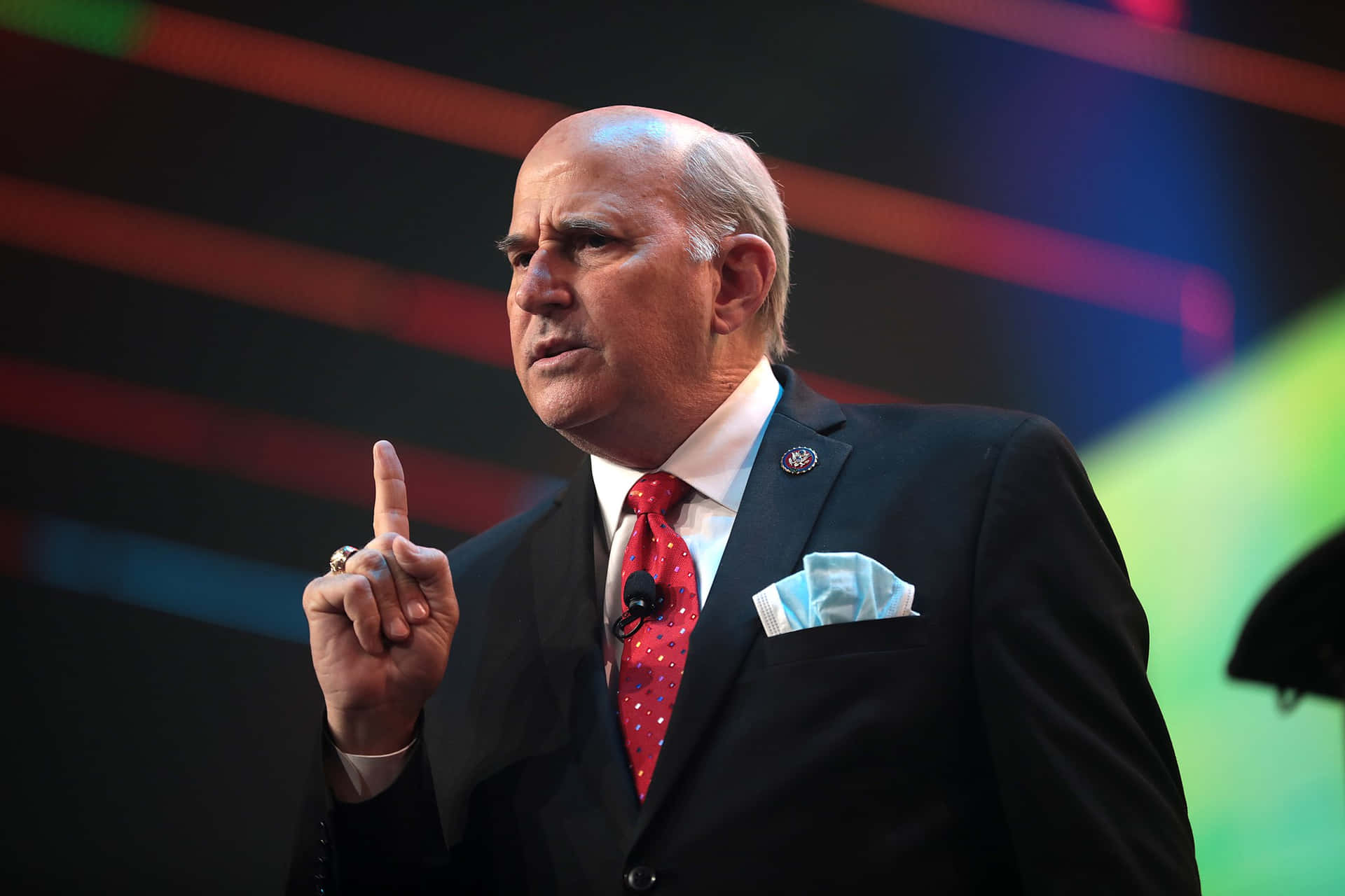 Louie Gohmert Pointing Upward In A Significant Discussion