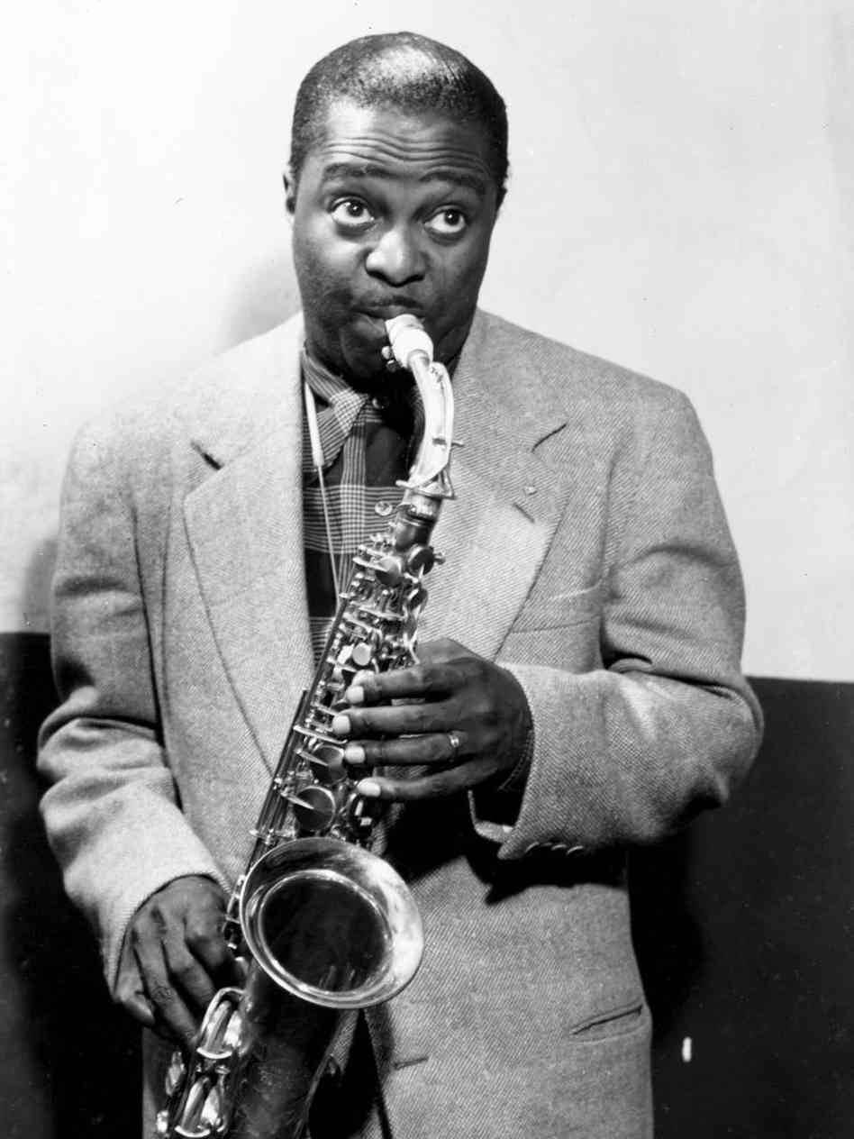 Louis Jordan Playing His Saxophone In 1950