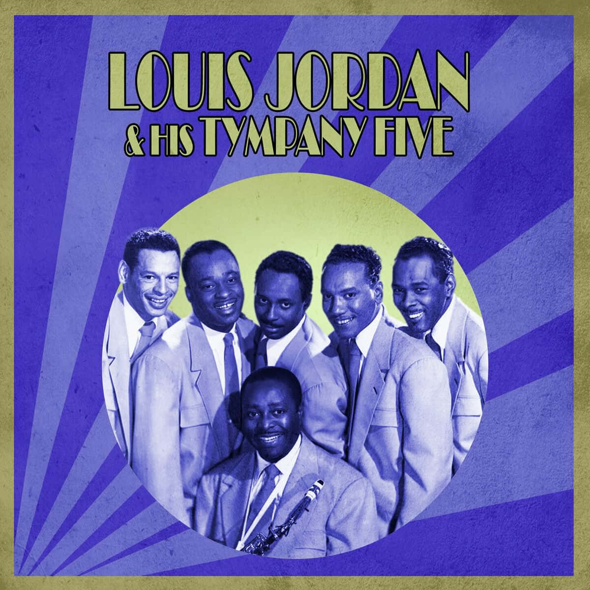 Louis Jordanand His Tympany Five Vintage Poster Background