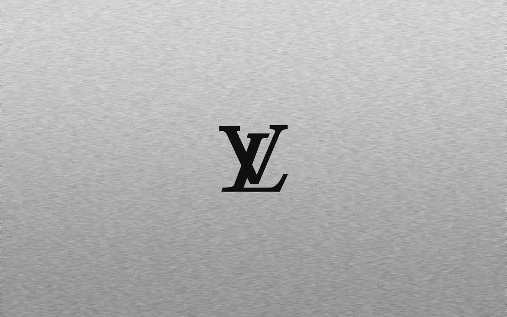 Louis Vu Logo On A Silver Background