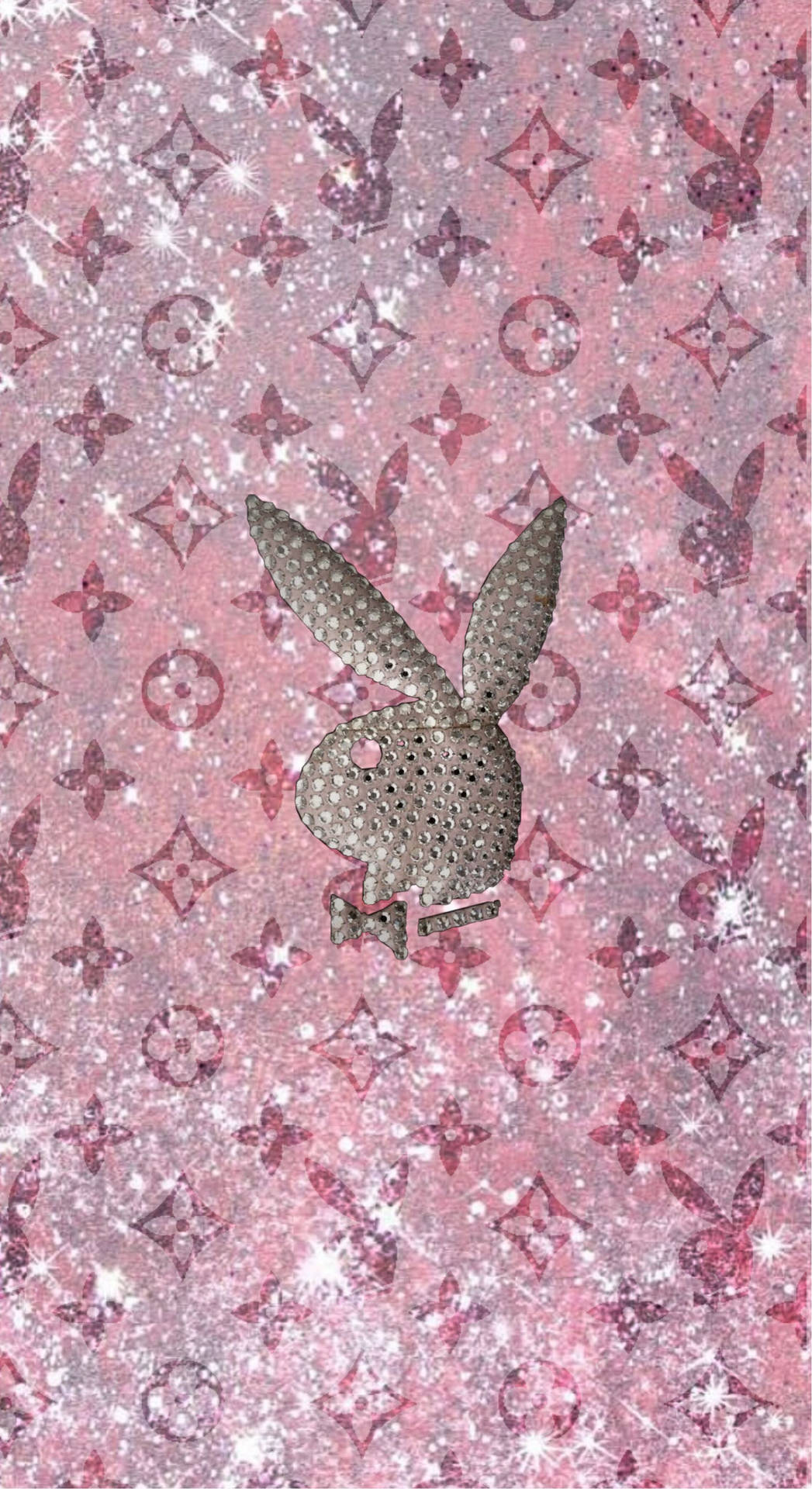 Louis Vuitton And Playboy Logo Background