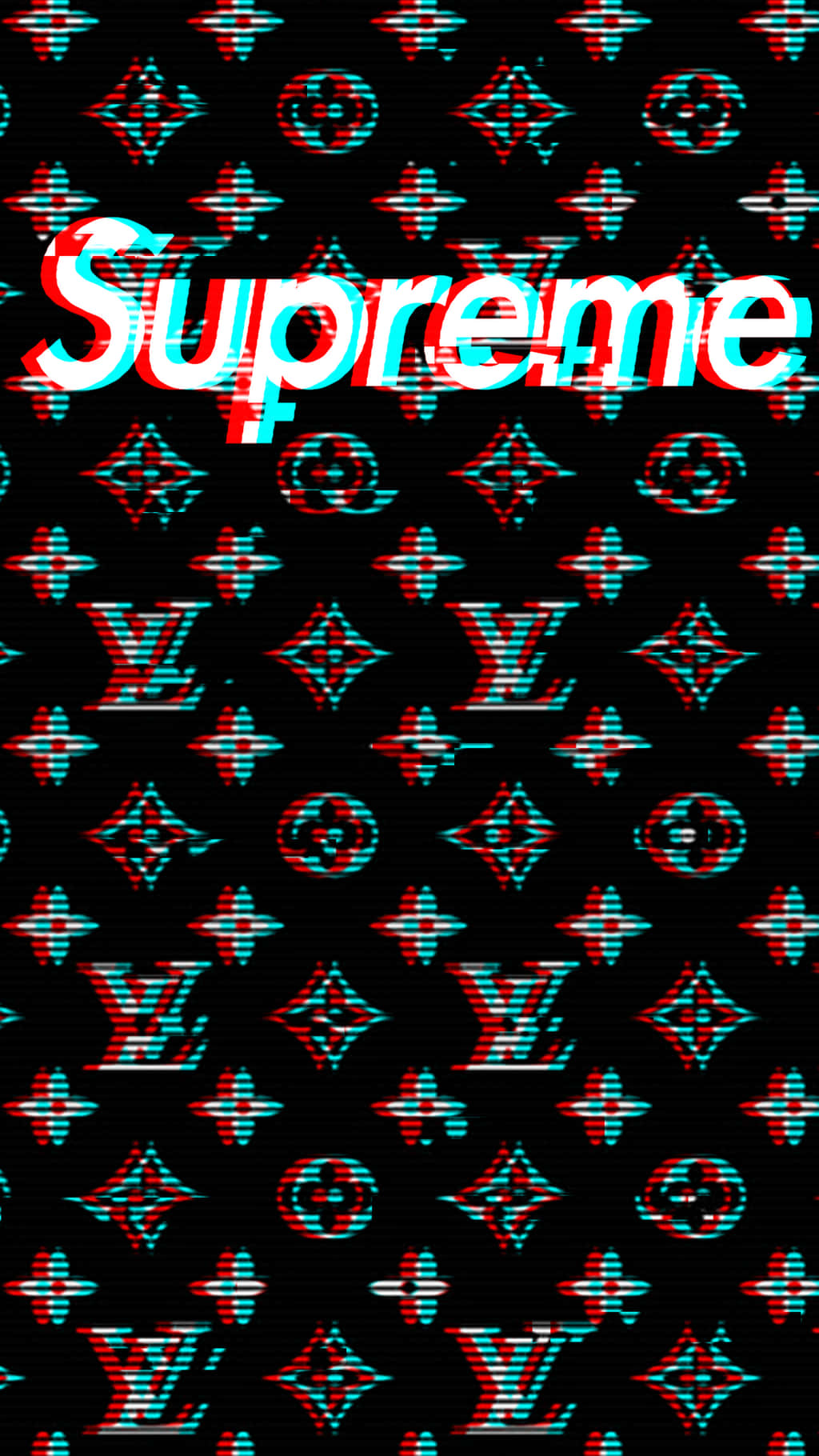 Louis Vuitton And Supreme Glitch Designer Aesthetic