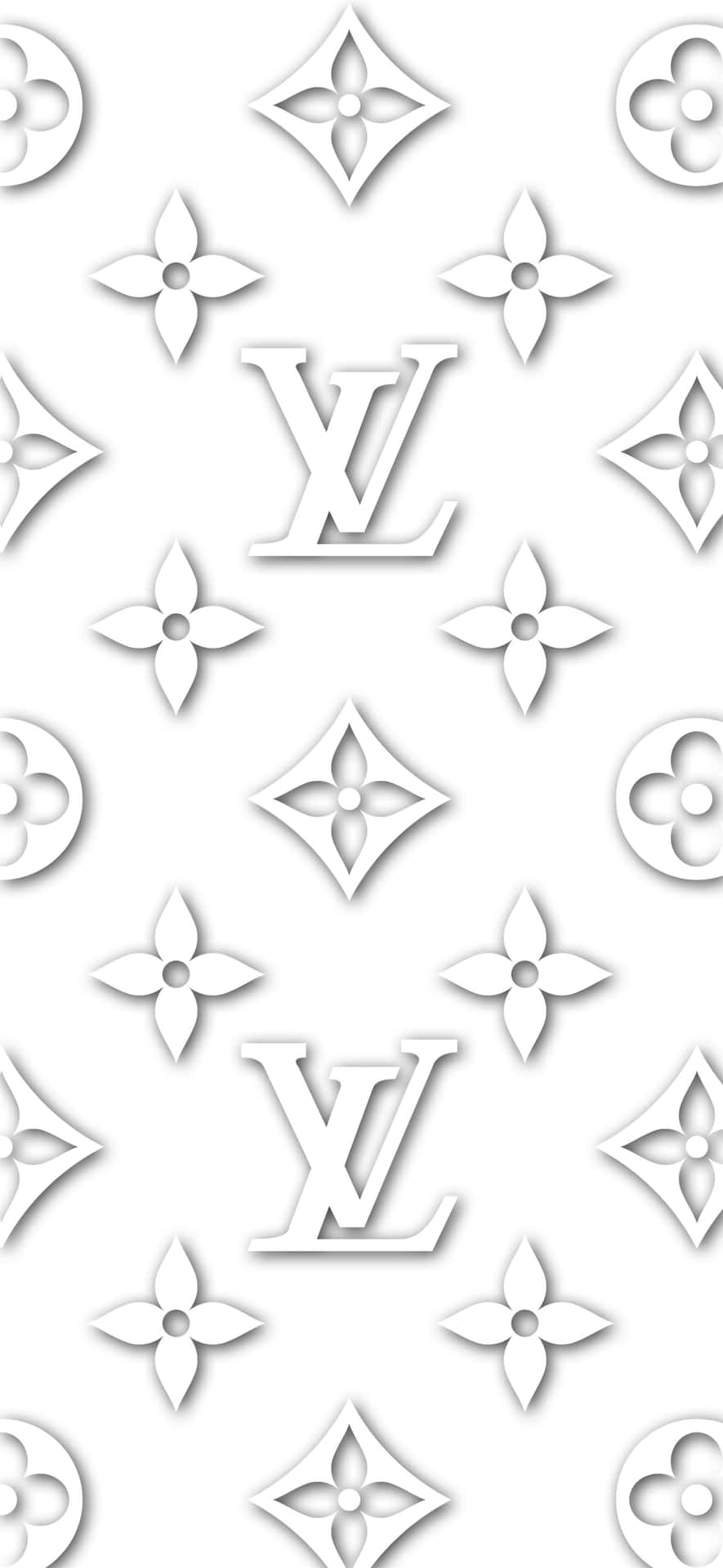 Louis Vuitton Logo On White Background Background