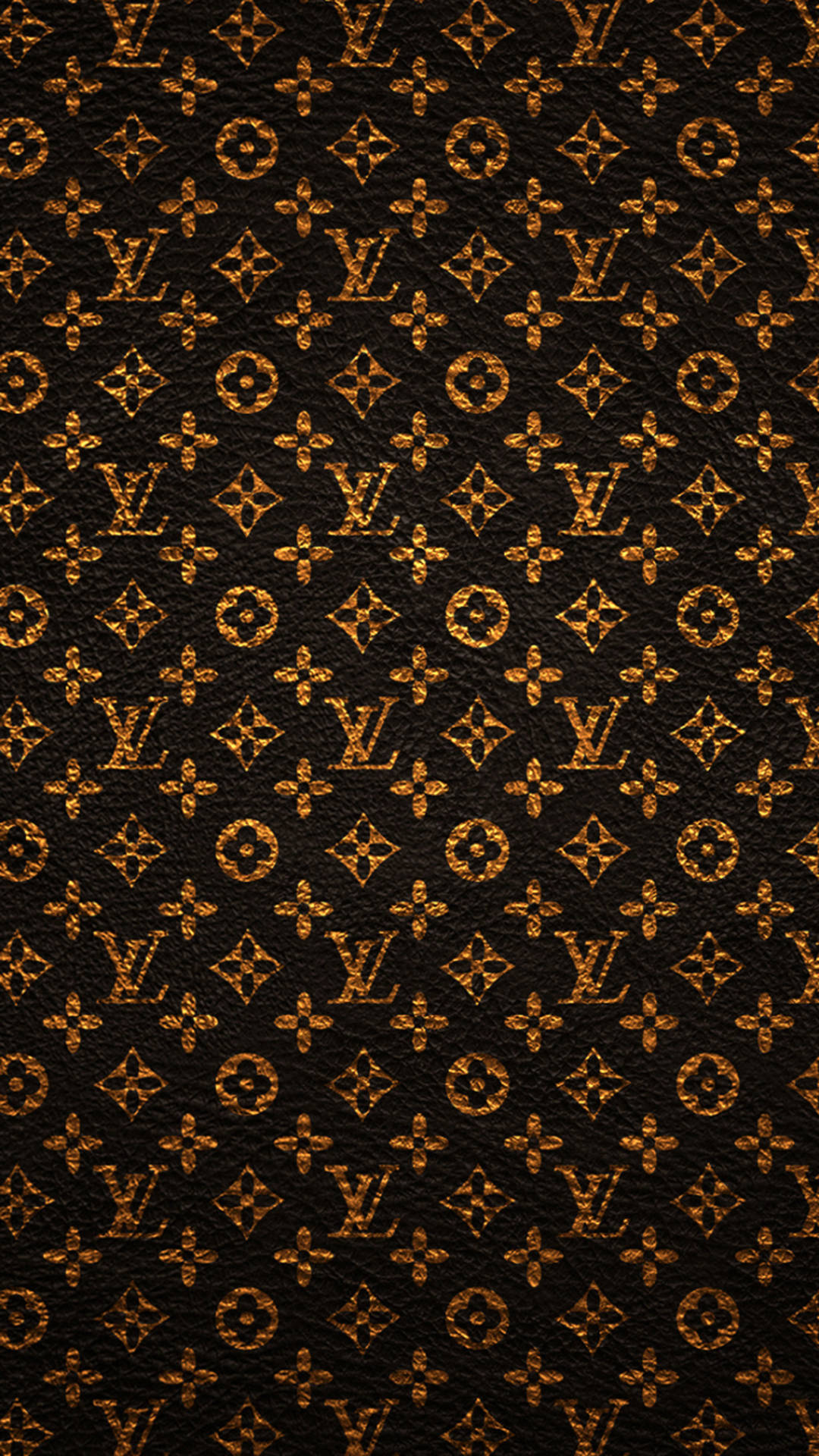 Louis Vuitton Phone Bronze Patterns Background