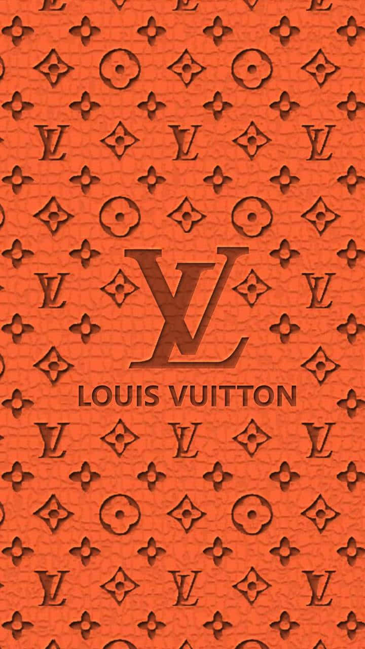Louis Vuitton Print Orange Background