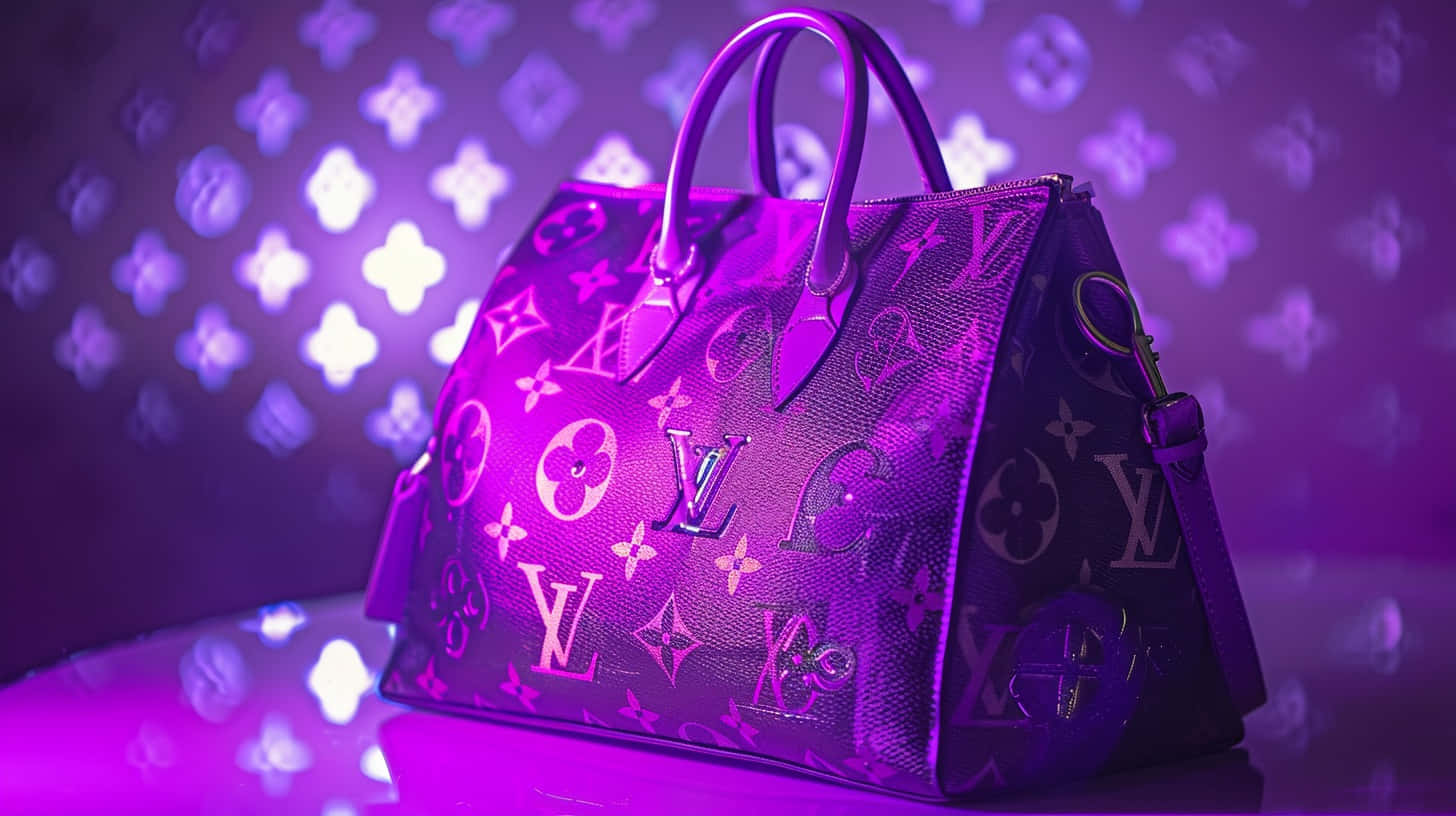 Louis Vuitton Purple Ambiance Background