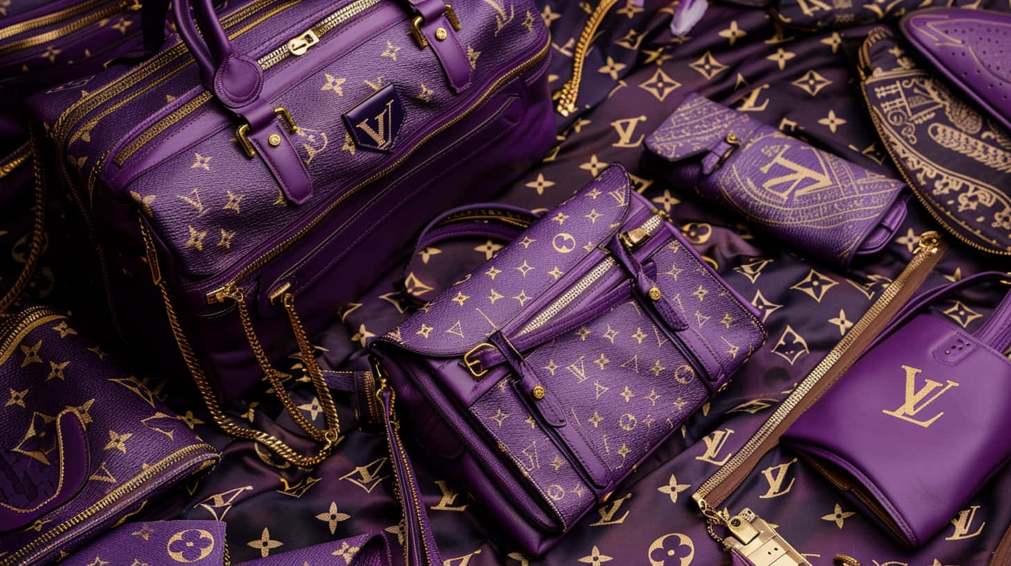 Louis Vuitton Purple Collection Background