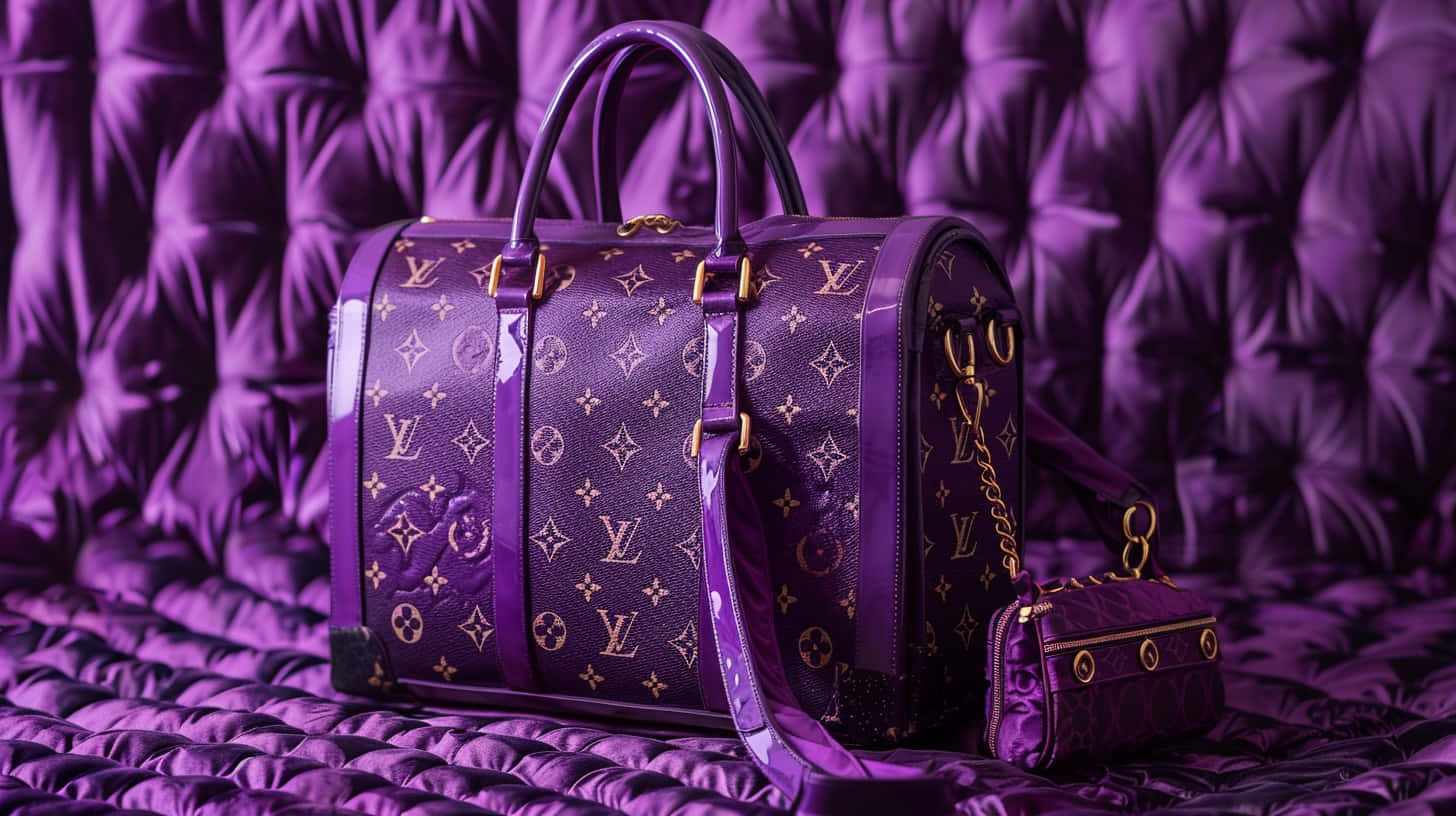 Louis Vuitton Purple Collection Background