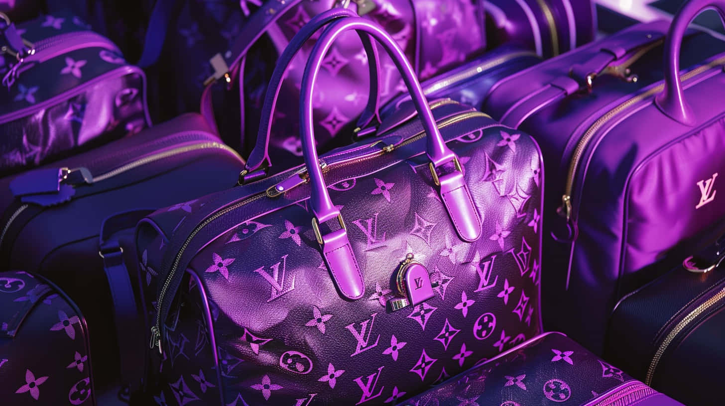 Louis Vuitton Purple Collection Background