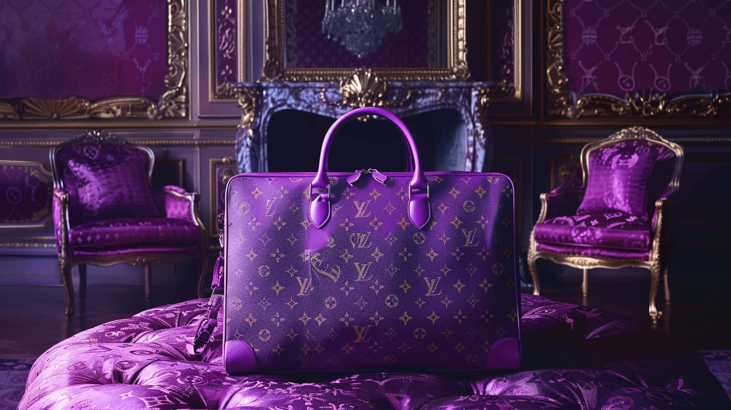 Louis Vuitton Purple Elegance Background