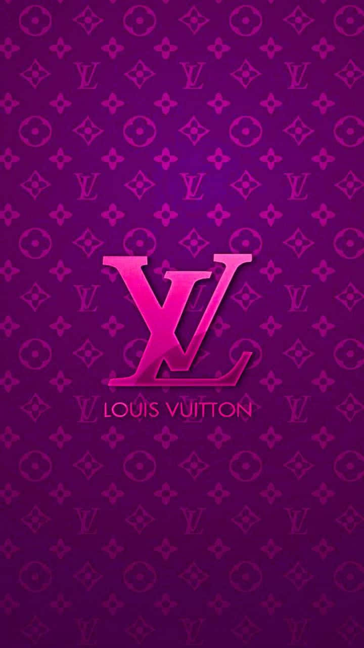 Louis Vuitton Purple Logo Wallpaper Background