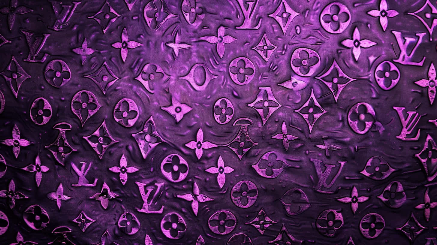 Louis Vuitton Purple Pattern Texture Background