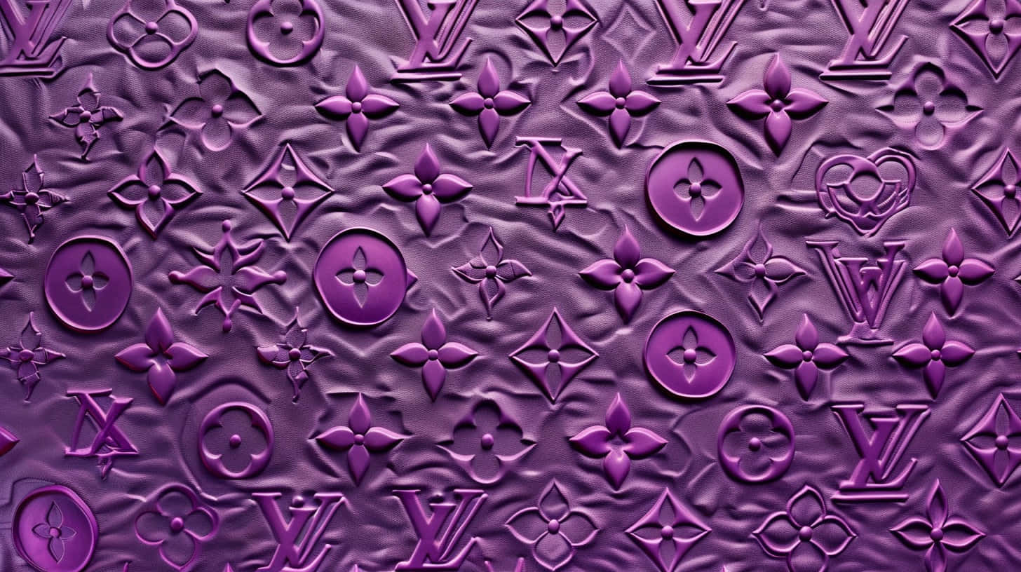 Louis Vuitton Purple Pattern Texture Background