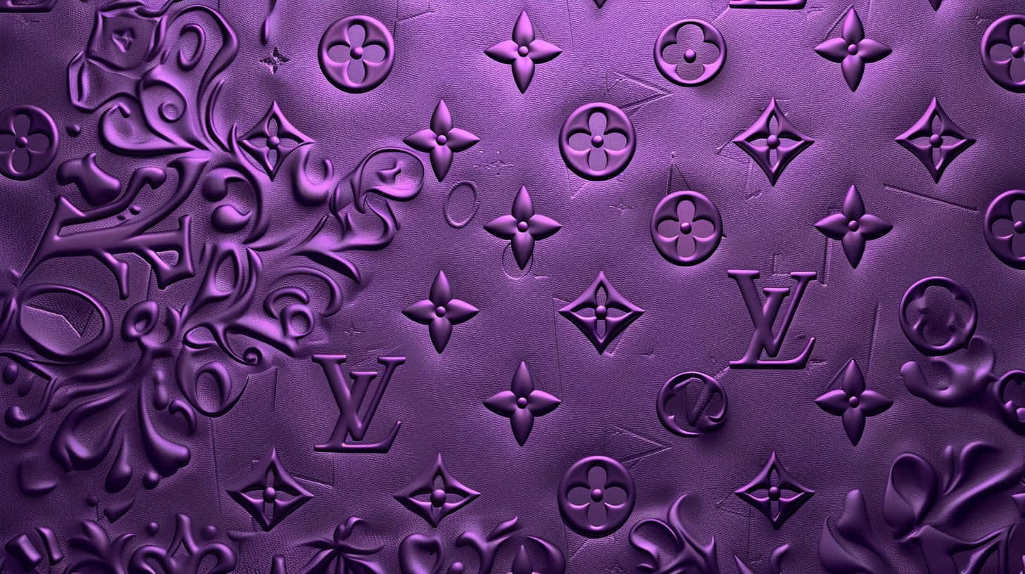 Louis Vuitton Purple Pattern Texture Background