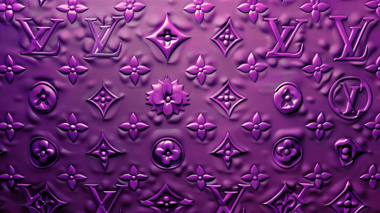 Louis Vuitton Purple Pattern Texture Background