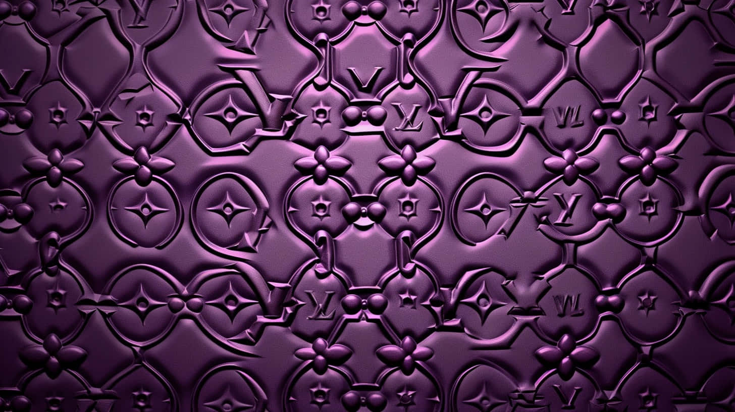 Louis Vuitton Purple Pattern Wallpaper Background
