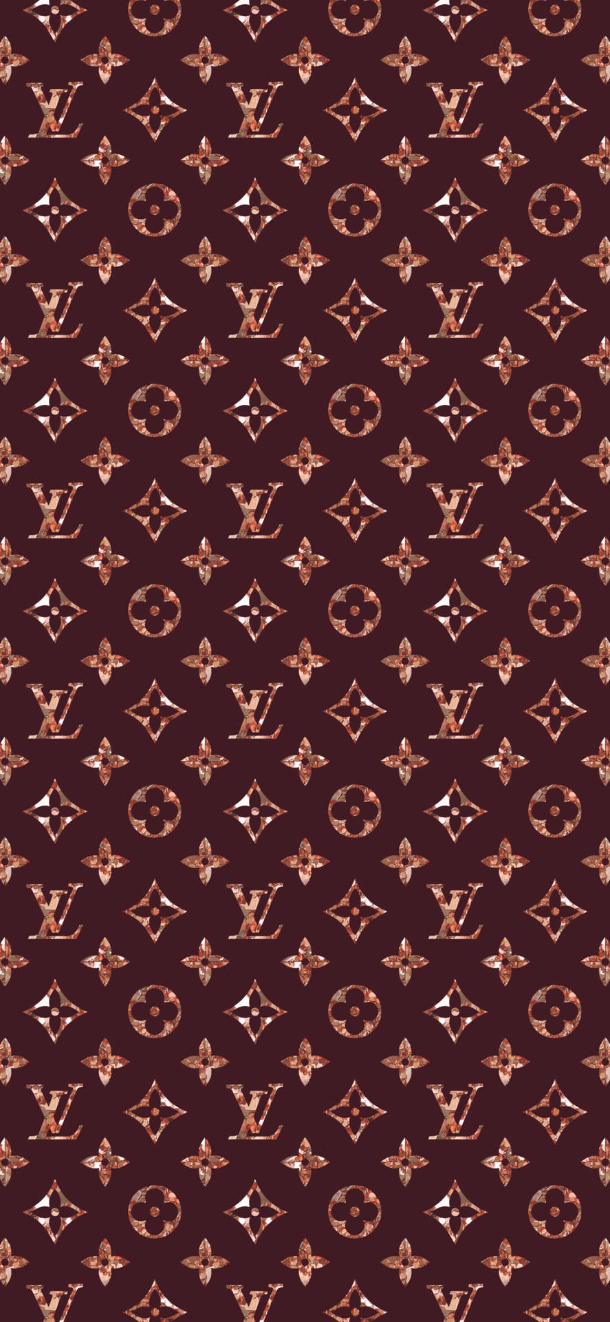 Louis Vuitton Rose Gold Iphone Background