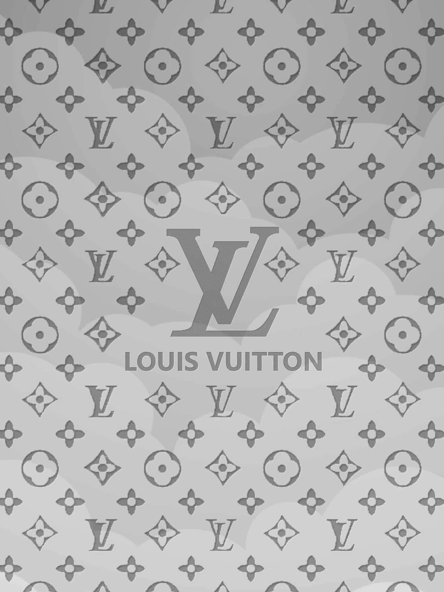 Louis Vuitton Wallpaper With A Grey Background Background