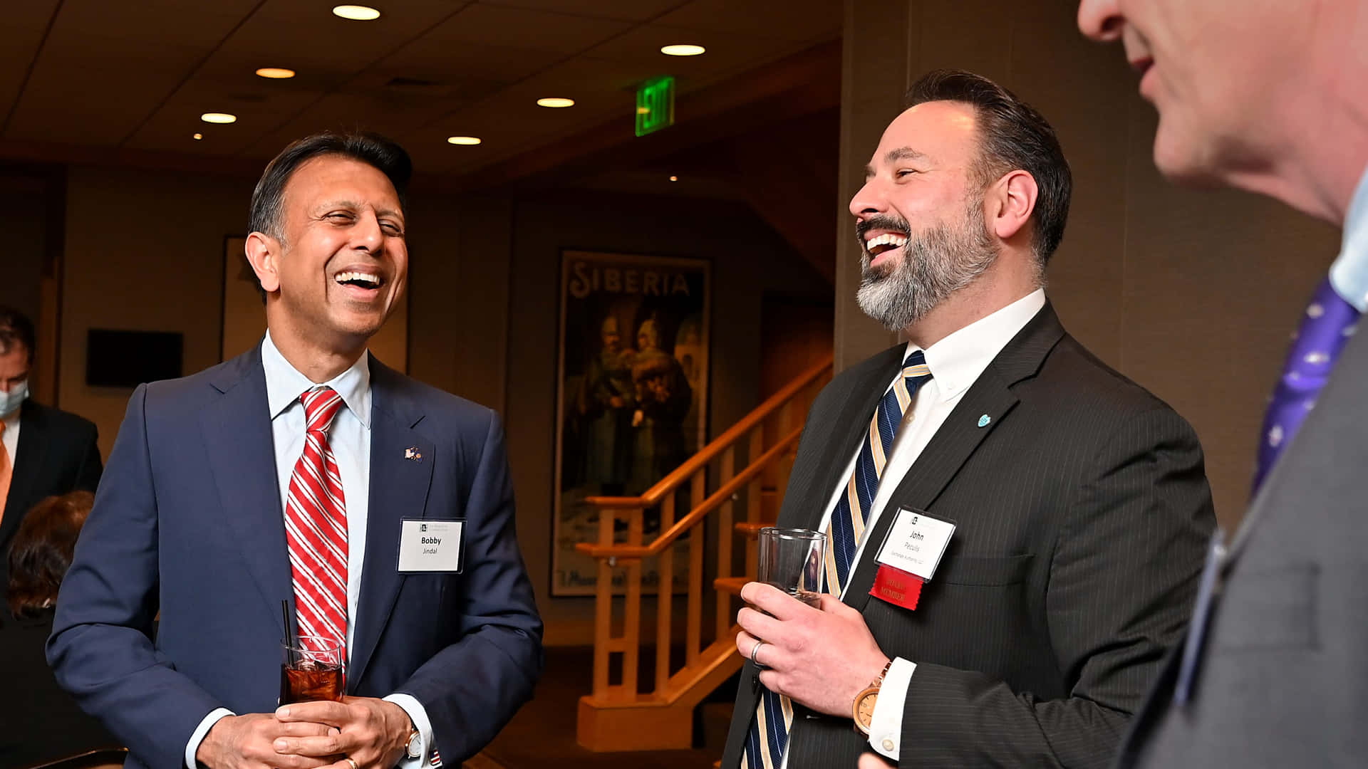 Louisiana Governor Bobby Jindal Sharing A Laugh With Other Governors