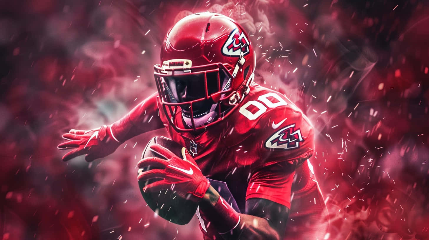 Louisville Cardinals Football Playerin Action Background