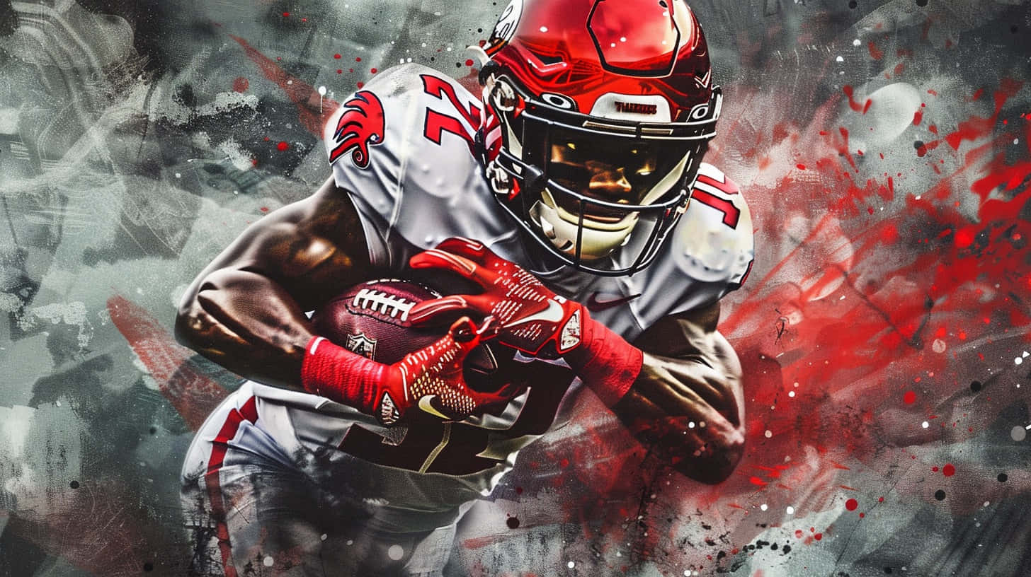 Louisville Cardinals Football Playerin Action Background