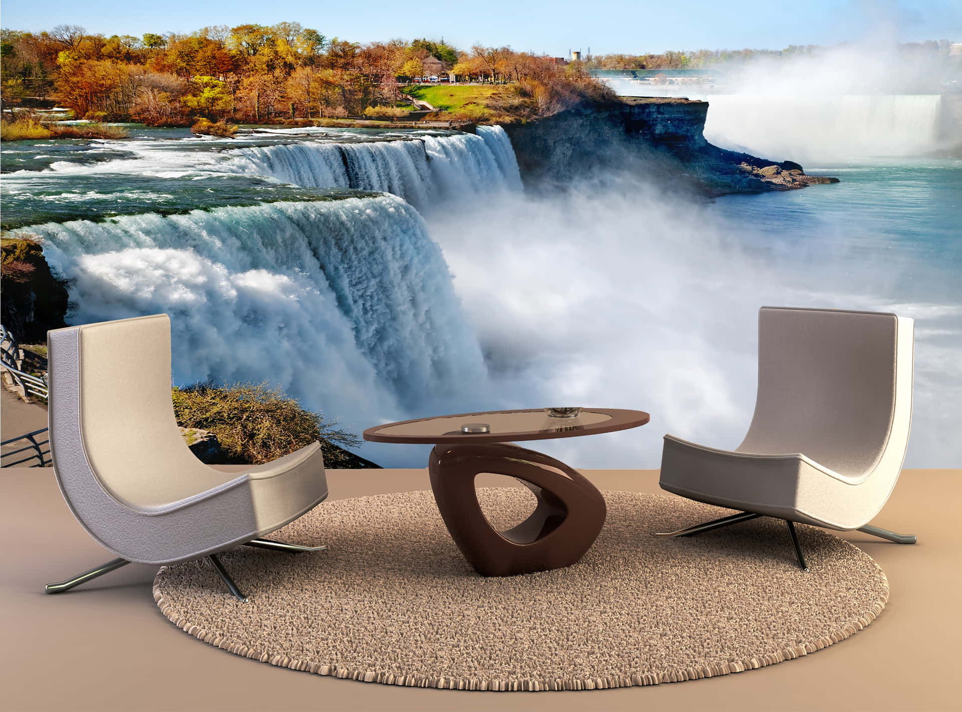 Lounge Table And Chair In Niagara Falls Canada Background