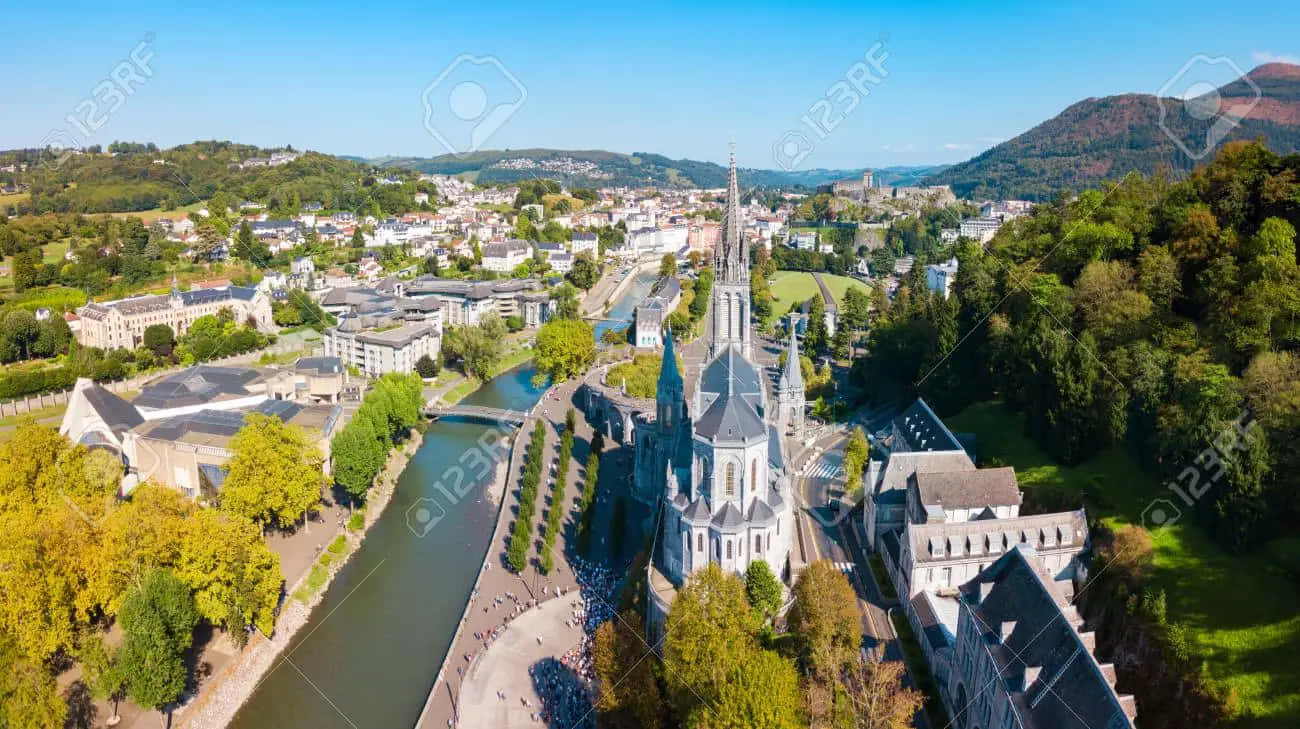 Lourdes Sanctuary Aerial View