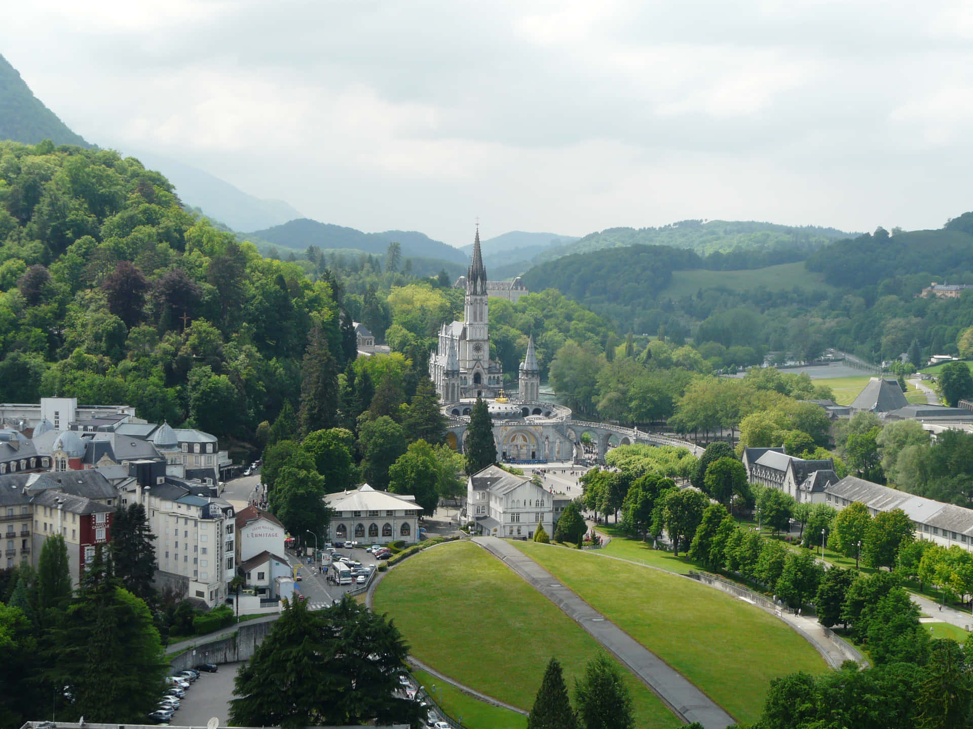 Lourdes Sanctuary Overlooking View