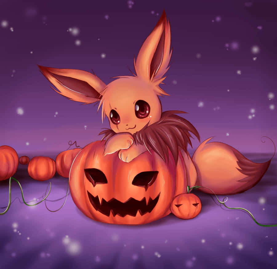 Lovable And Cuddly Cute Eevee. Background