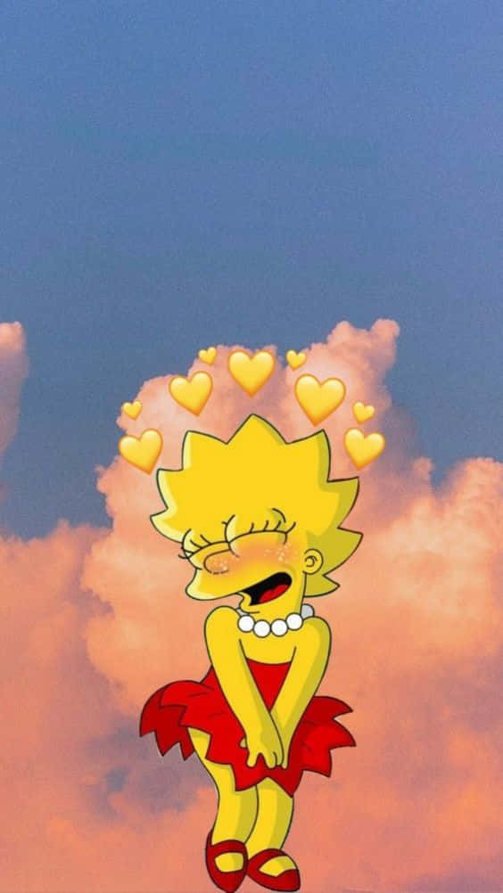 Lovable Lisa Simpson Aesthetic Background
