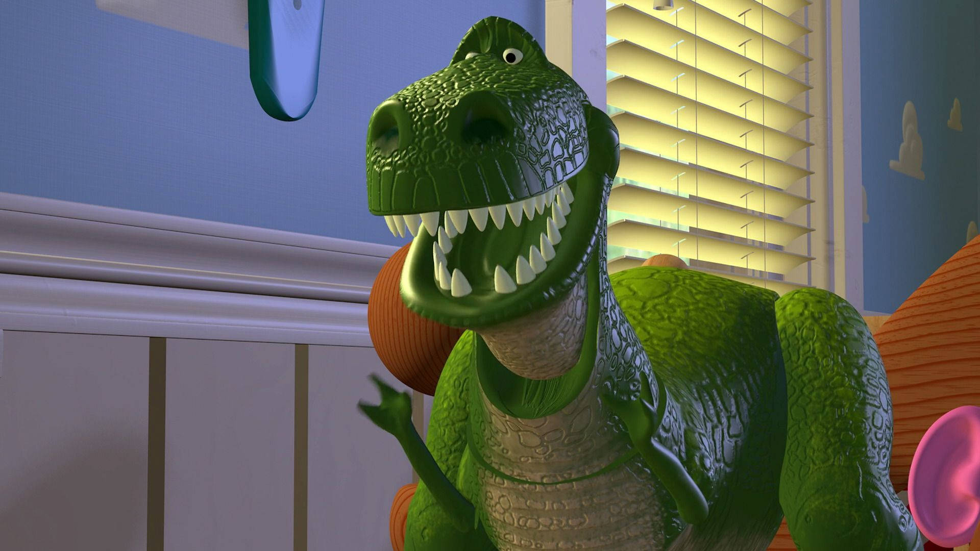 Lovable T-rex Character From Toy Story Series