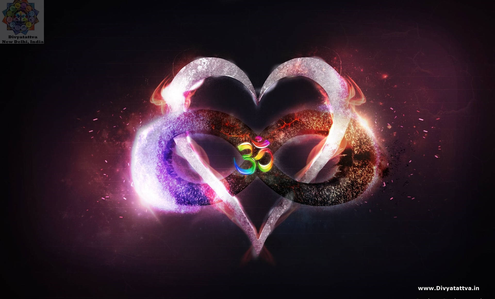 Love And Infinity Chakra Art Background
