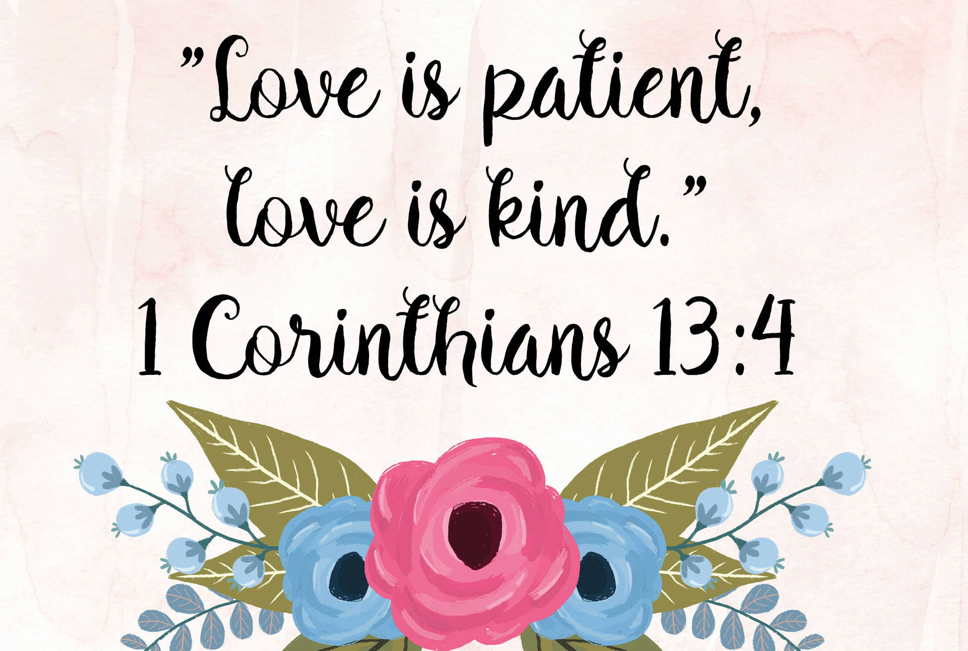 Love Bible Quote Background