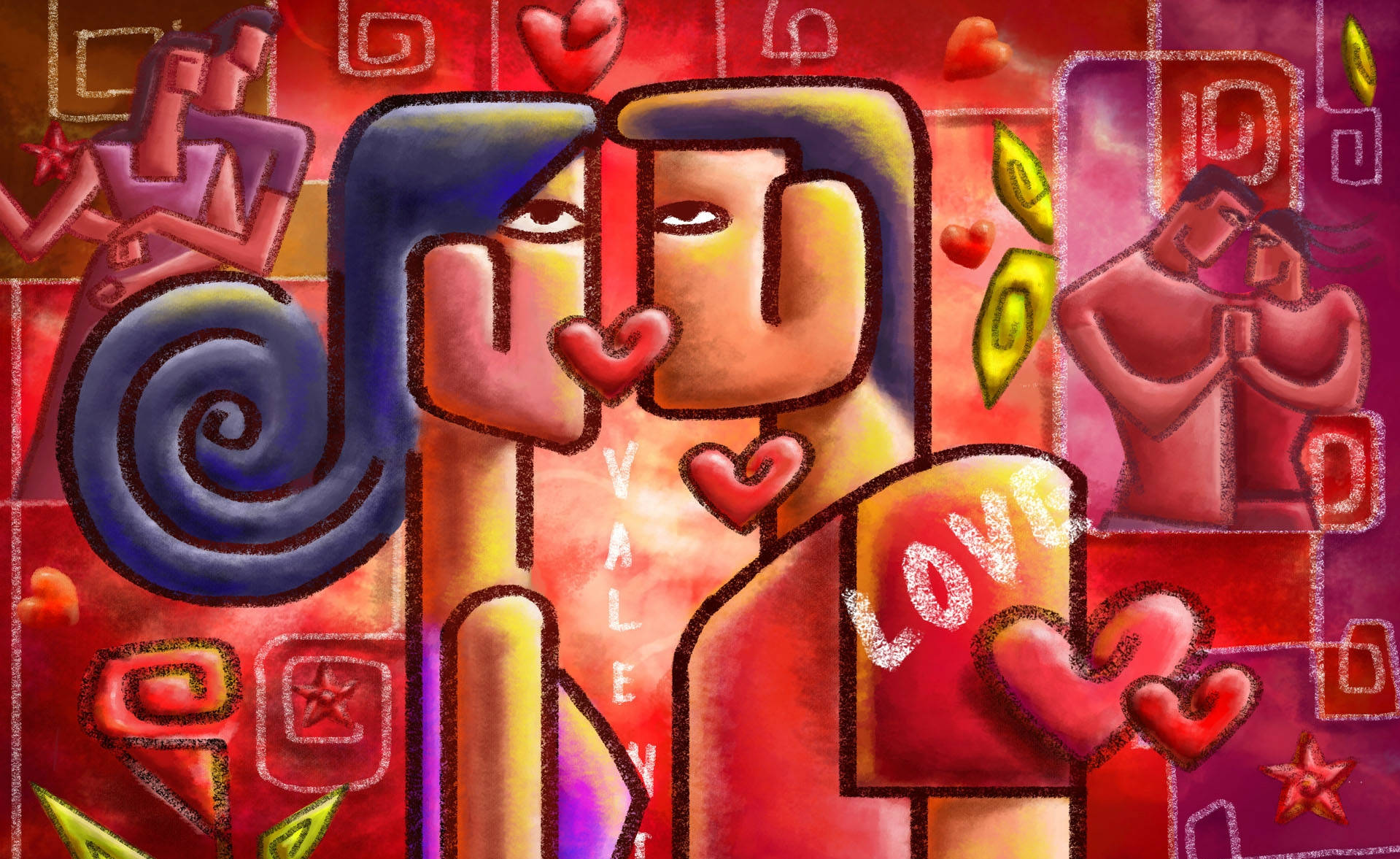 Love Couple Kissing Hd Artwork