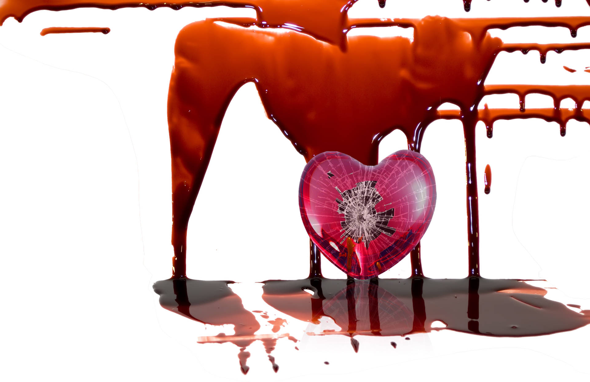 Love Failure Heart And Chocolate Background