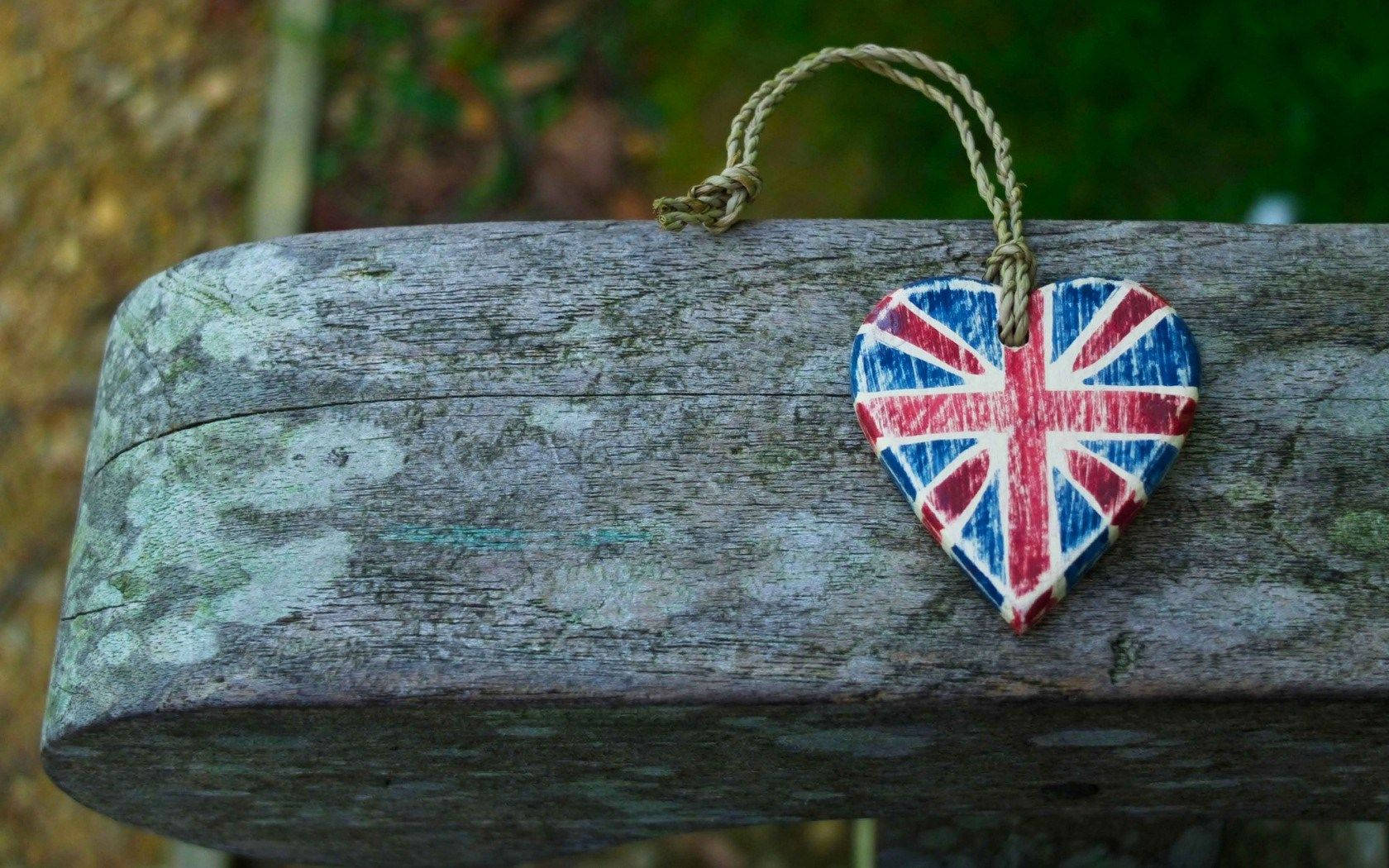 Love For The United Kingdom - Heart Shaped Flag Background