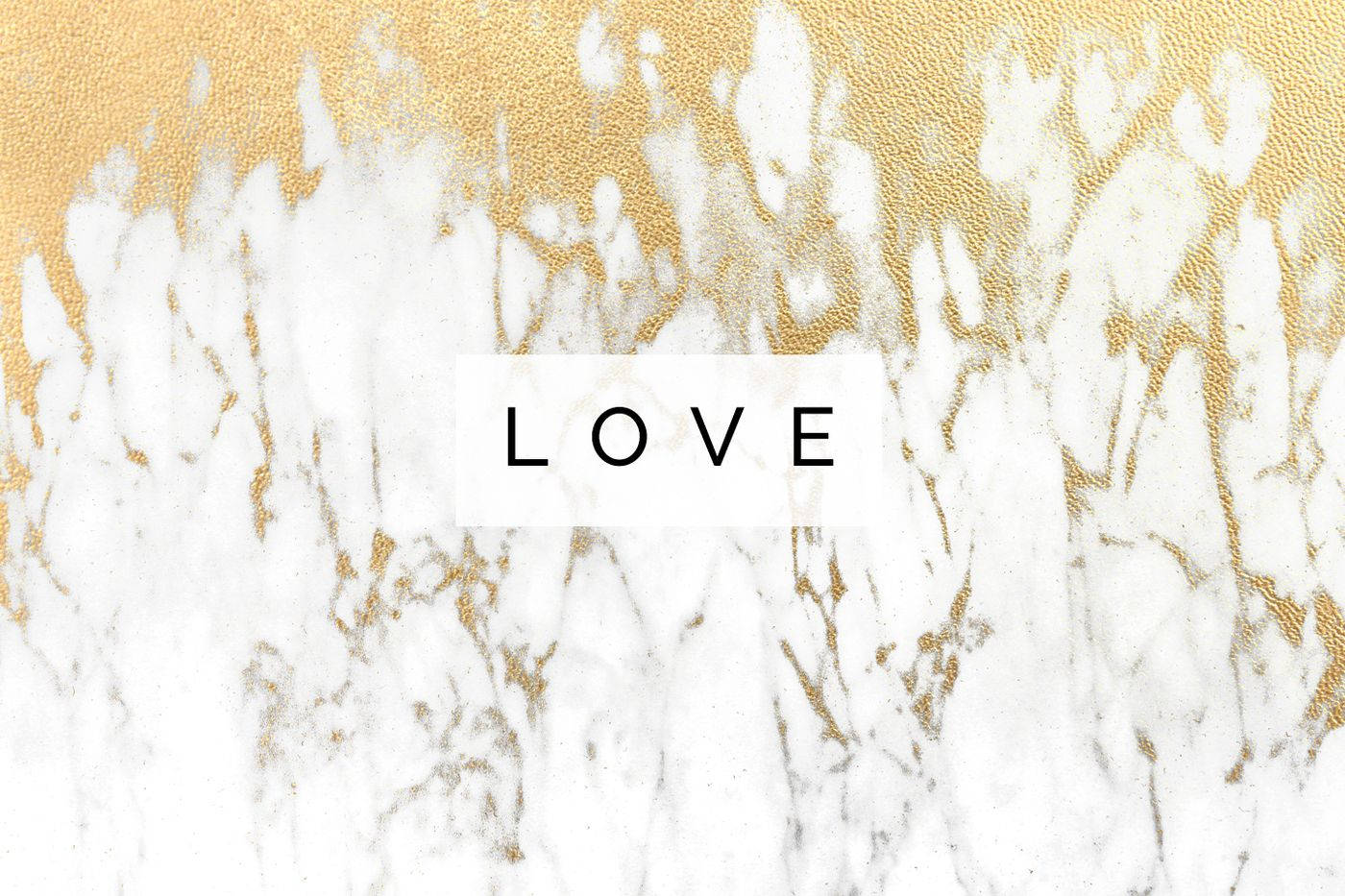 Love Gold Marble Background