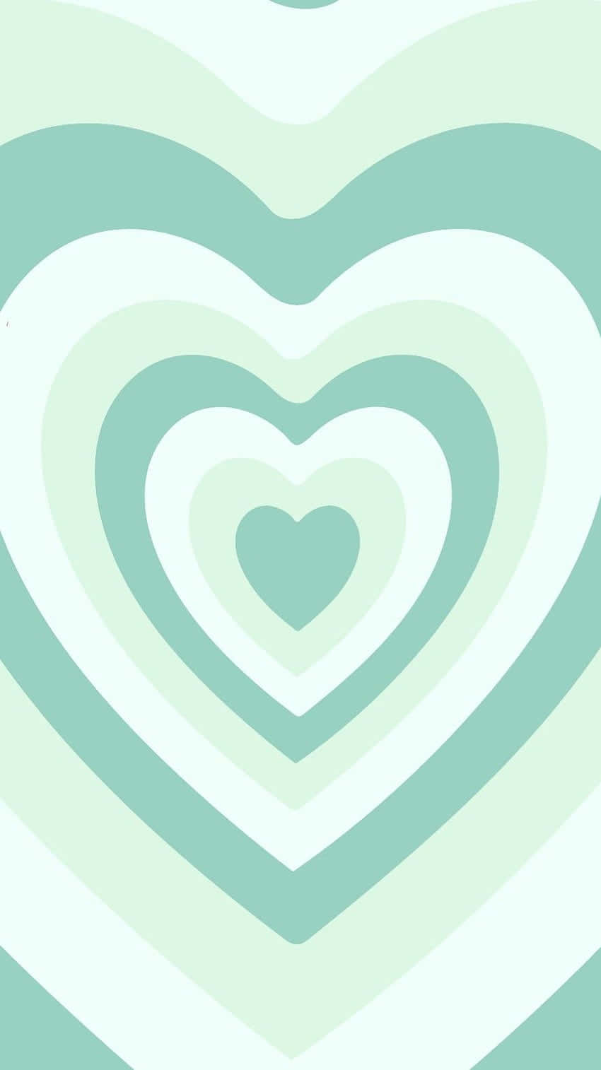Love Green - A Pair Of Bright Mint Green Hearts Symbolizing Love, Strength And Friendship.