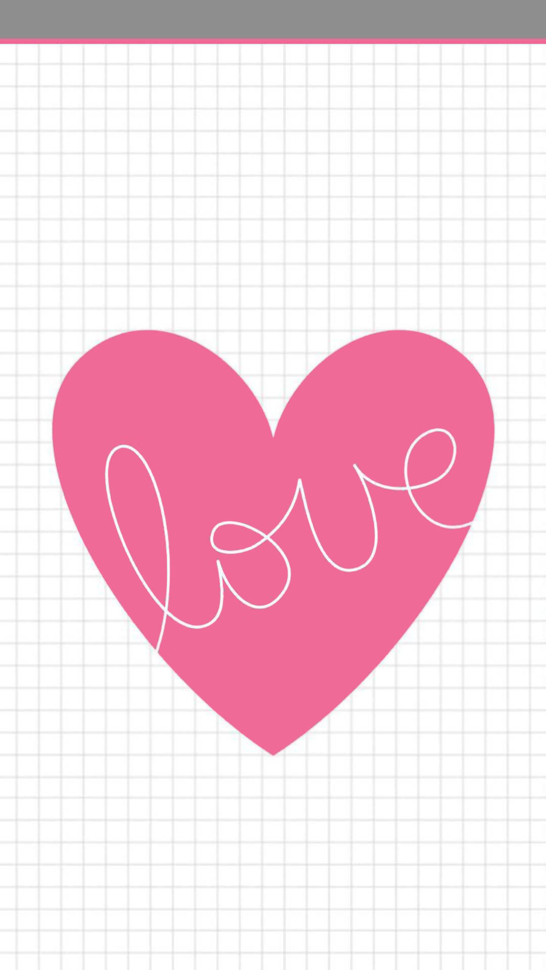Love Heart Minimalist Iphone Background