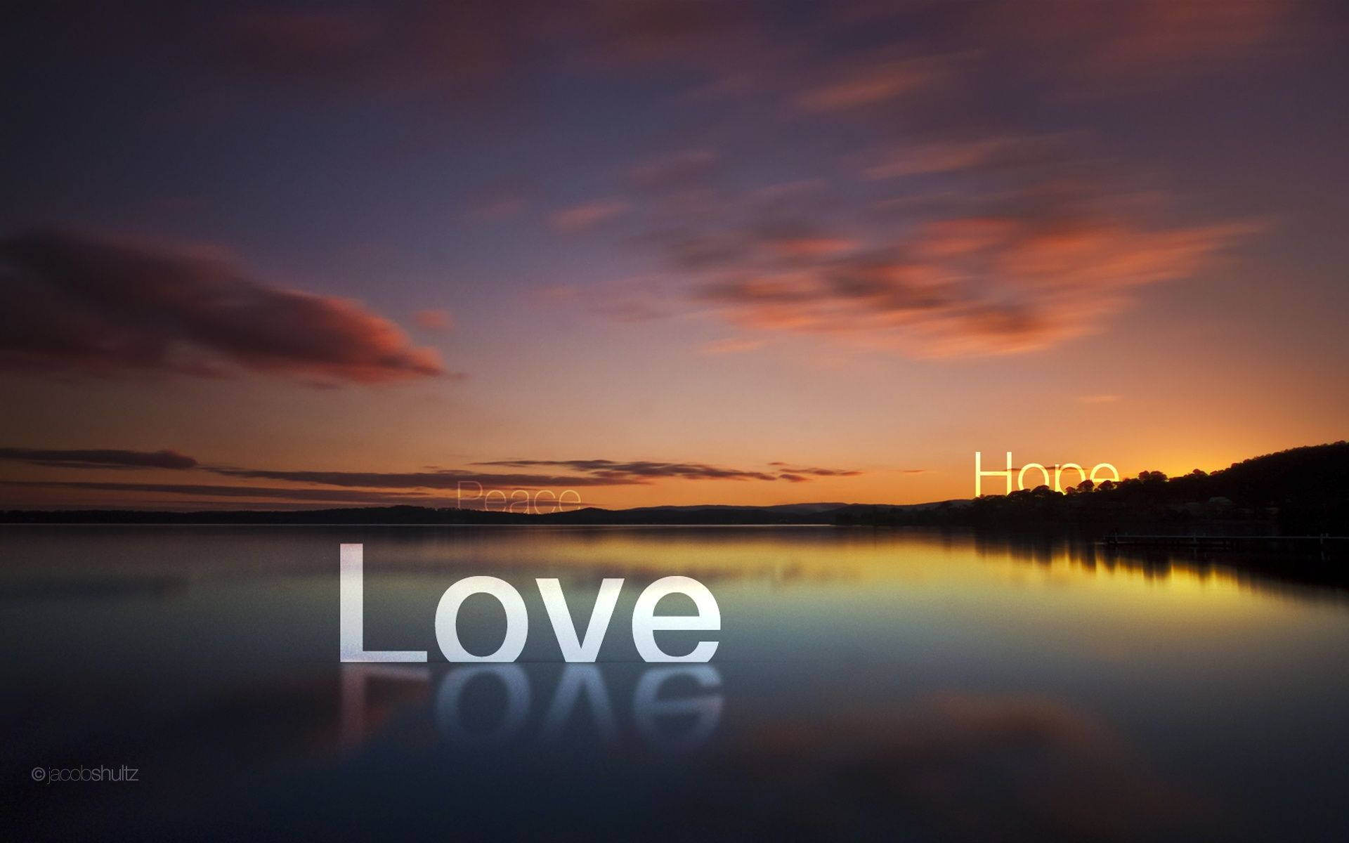 Love Hope And Peace Background