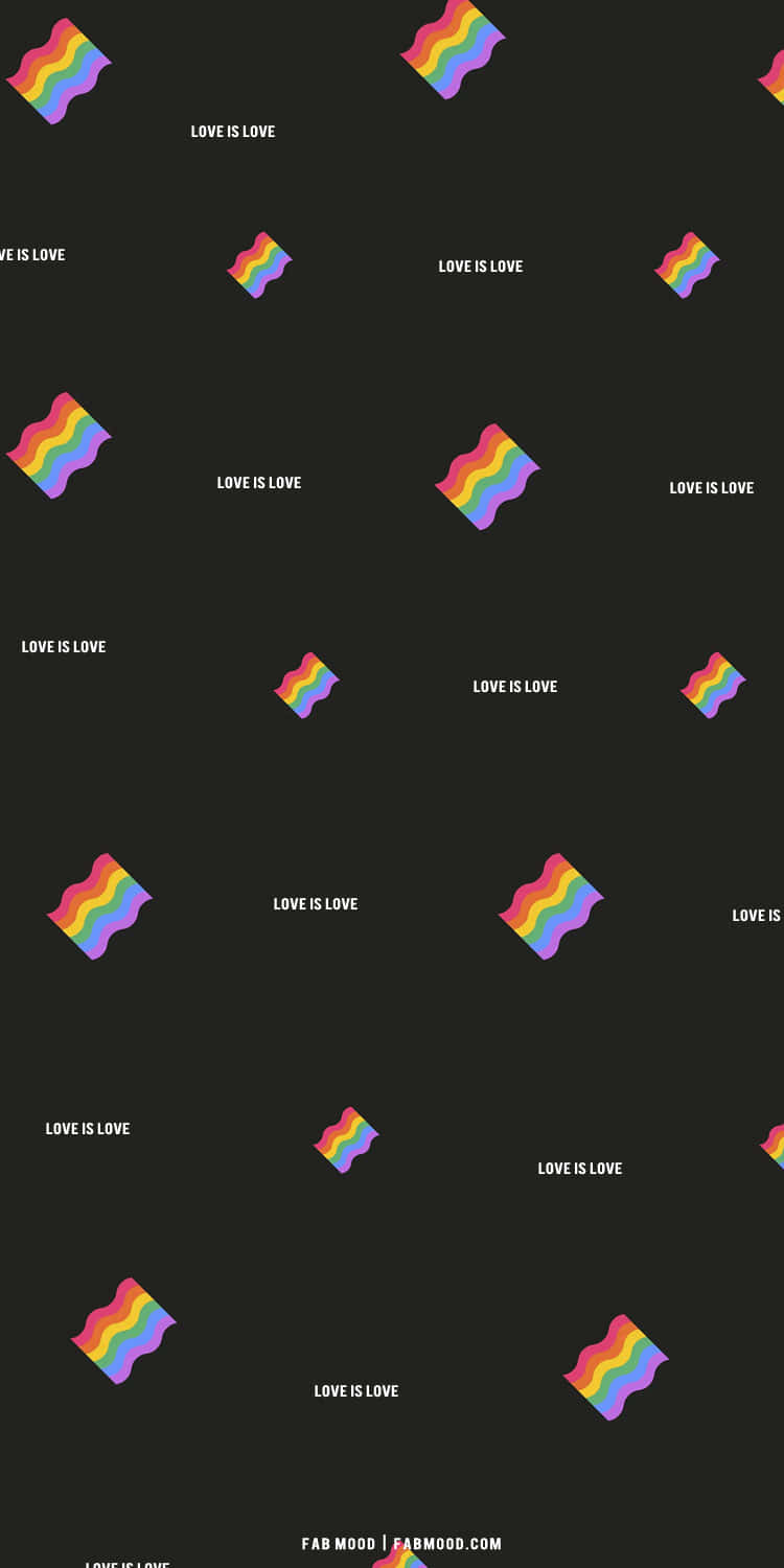 Love Is Love Aesthetic Lgbt Rainbow Background