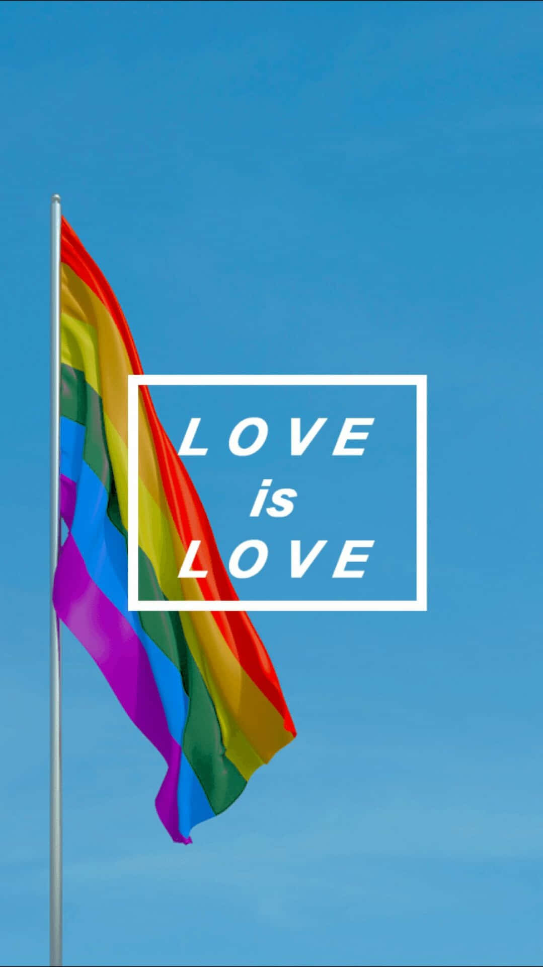 Love Is Love Aesthetic Lgbt Rainbow Background