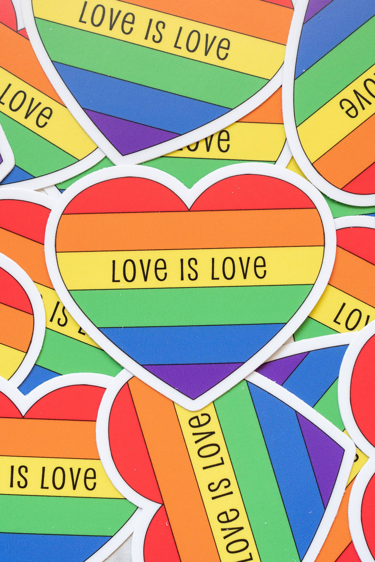 Love Is Love Hearts Background