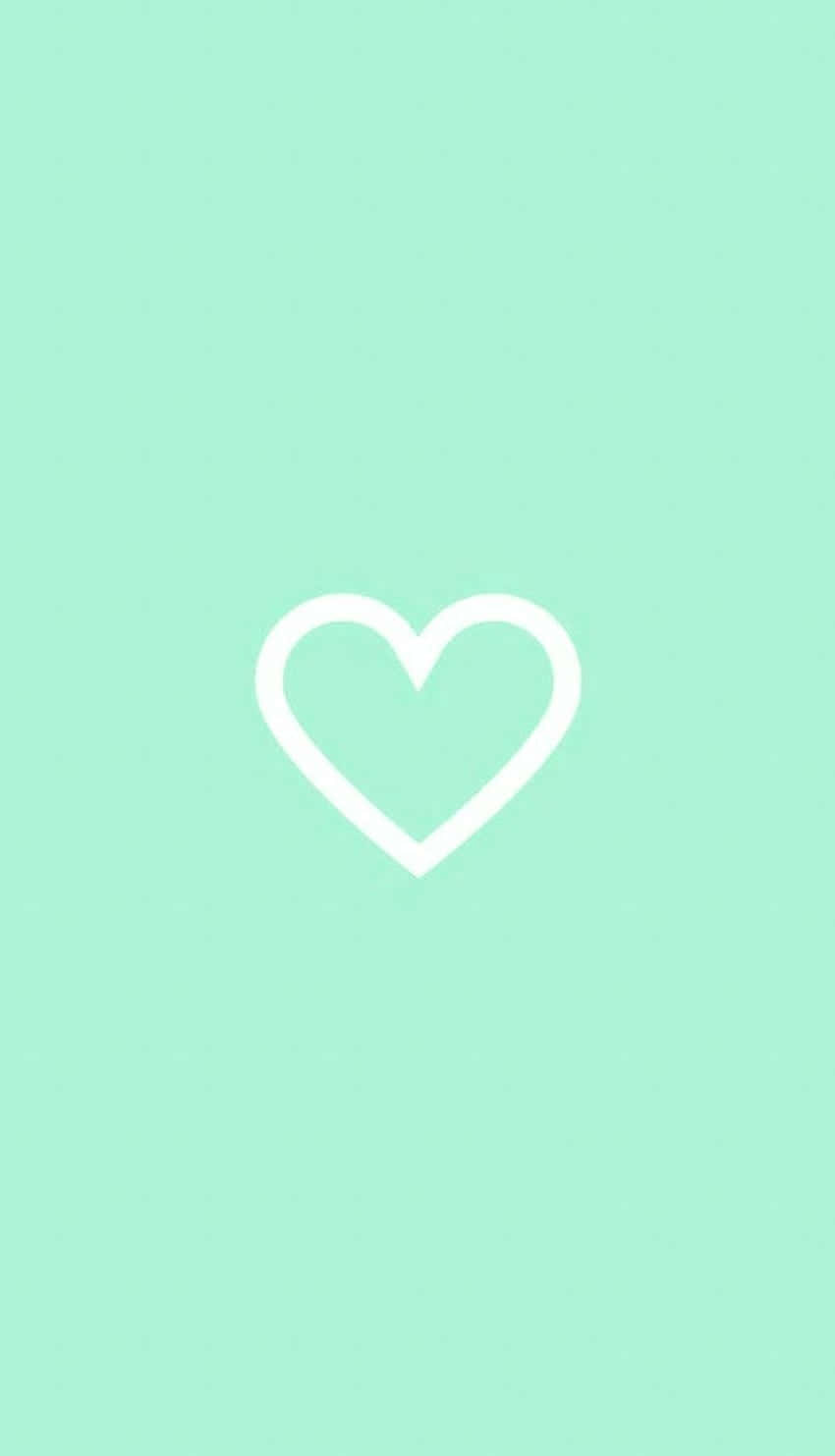 Love Isn’t Always Blue And White – Find Unexpected Joy And Excitement With Mint Green Hearts Background