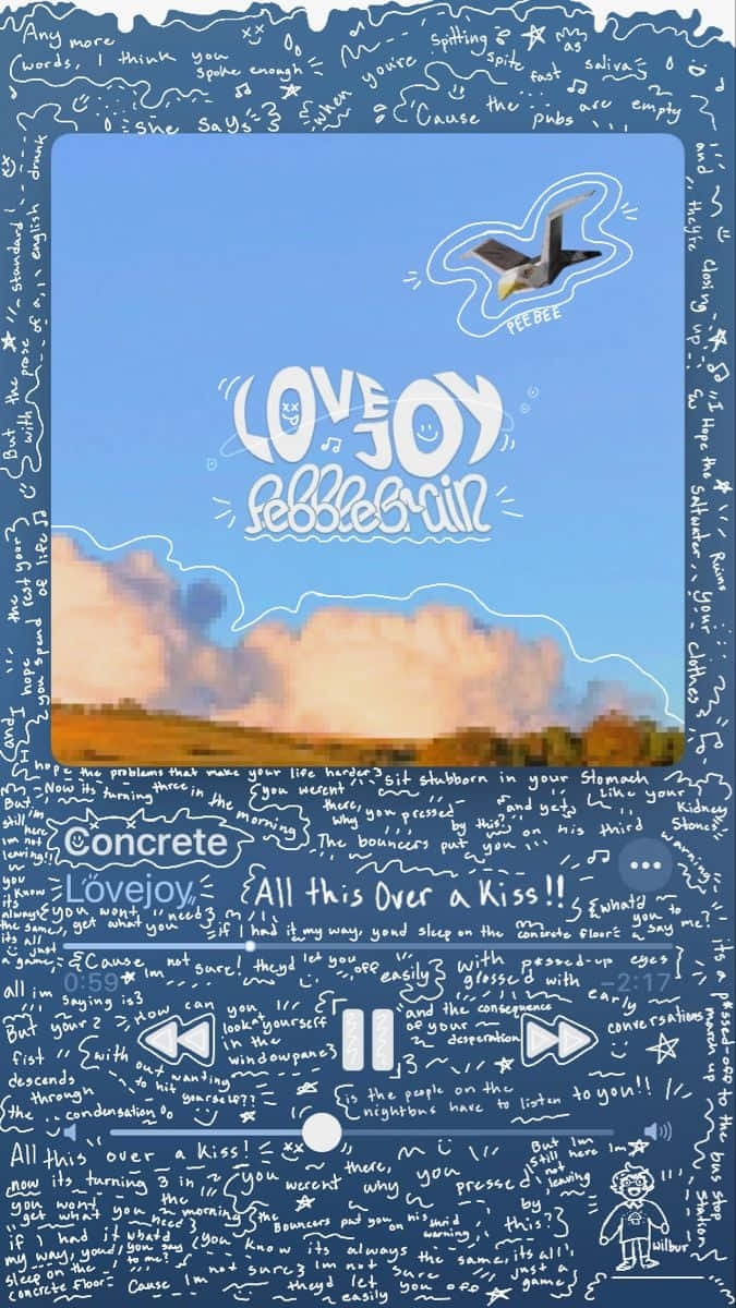 Love Joy Music Player Overly Poster Background