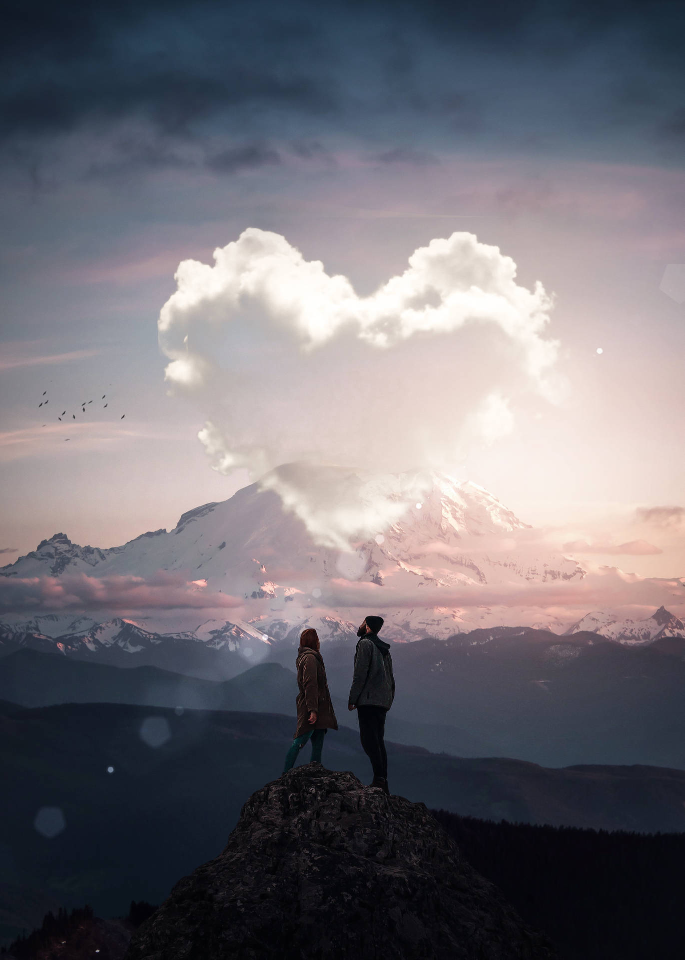 Love Nature Mountaintop Background