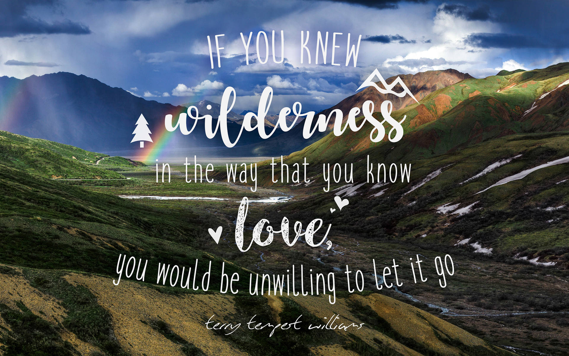 Love Quotes Wilderness Background