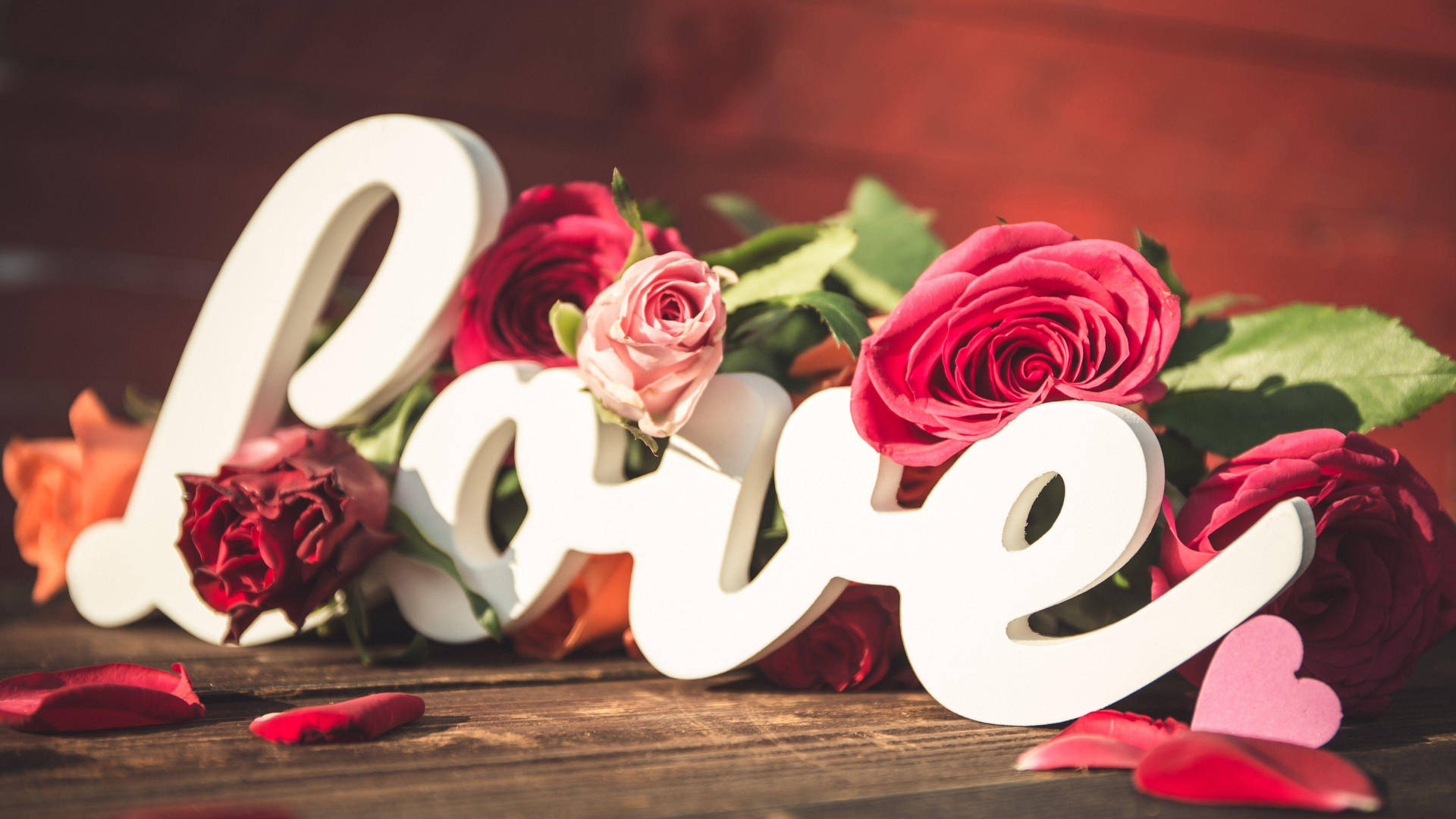 Love Rose Sign Background