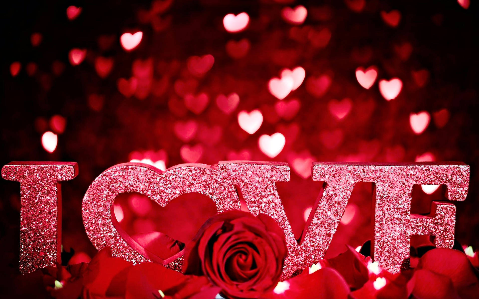 Love Roses Valentines Day Desktop Background