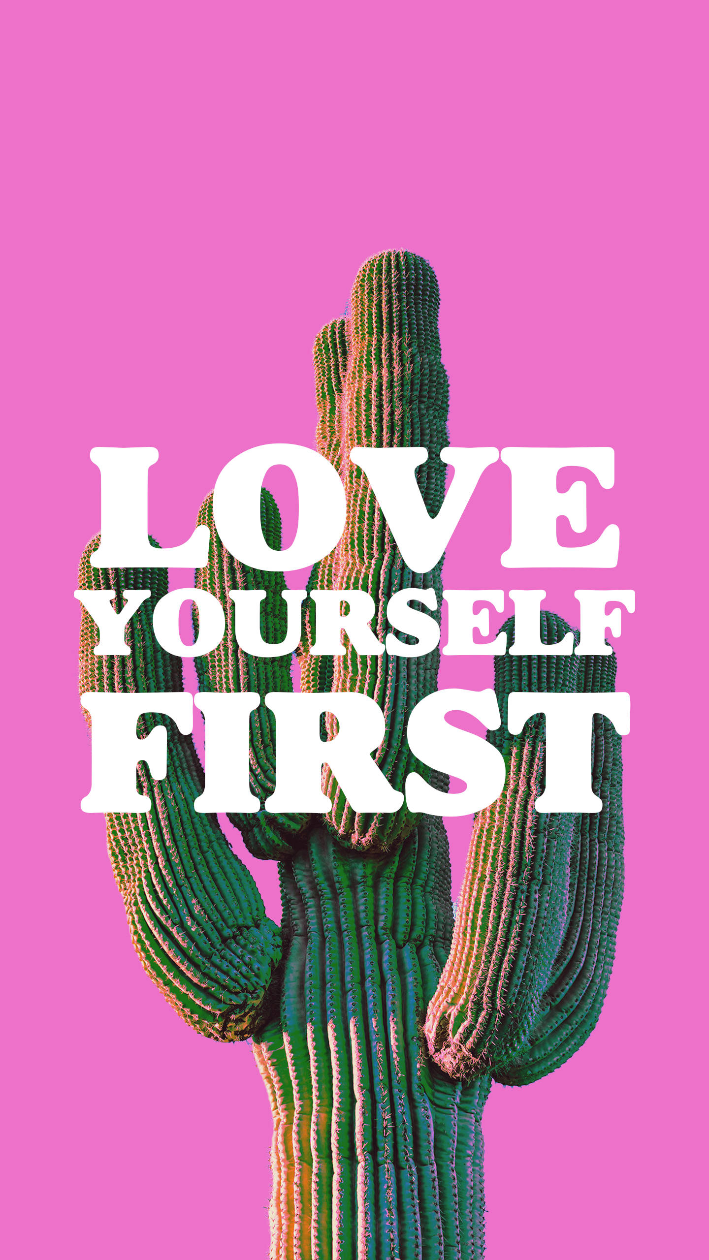 Love Yourself First 80s Retro Vintage Background